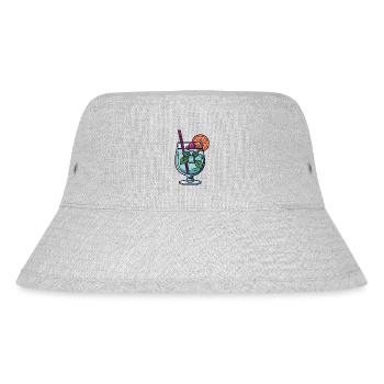 Cocktail - Stanley/Stella Recycled Bucket Hat - heather grey - Front