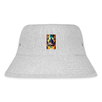 Temple reflection - Stanley/Stella Recycled Bucket Hat - heather grey - Front