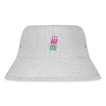 Flower Blume Pflanze - Stanley/Stella recycelter Bucket Hat - Grau meliert - Vorne