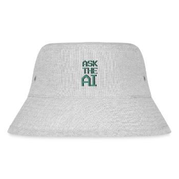 Fragen Sie die KI - Stanley/Stella recycelter Bucket Hat - Grau meliert - Vorne