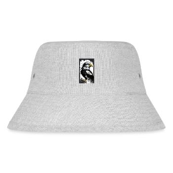 Majestic Eagle - Stanley/Stella Recycled Bucket Hat - heather grey - Front