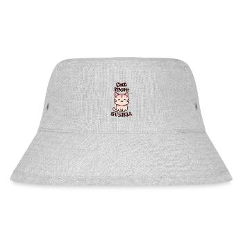 Svenja Name Vorname mit Katze - Stanley/Stella recycelter Bucket Hat - Grau meliert - Vorne