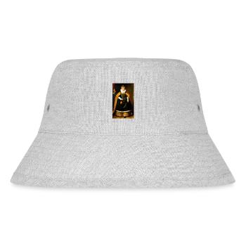 Angela Merkel als Barock-Monarchin - Stanley/Stella recycelter Bucket Hat - Grau meliert - Vorne