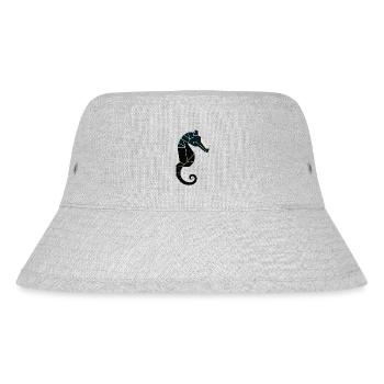 sea horse - Stanley/Stella Recycled Bucket Hat - heather grey - Front