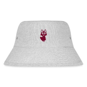Fox - Animal, Zoo, Animal Lover, Nature Conservation - Stanley/Stella Recycled Bucket Hat - heather grey - Front