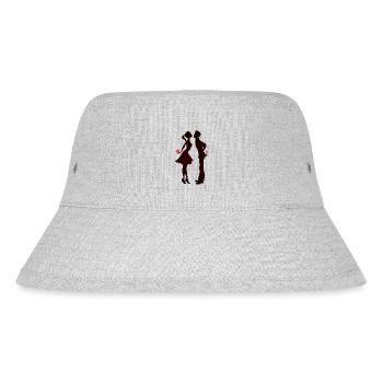 Love me Valentine Happy Valentines Valentines - Stanley/Stella Recycled Bucket Hat - heather grey - Front