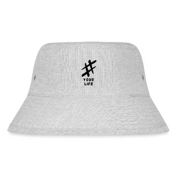 YOUR LIFE - Stanley/Stella recycelter Bucket Hat - Grau meliert - Vorne