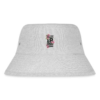 Beautiful female paint art Face colorful woman - Stanley/Stella Recycled Bucket Hat - heather grey - Front