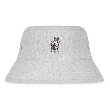Un chien d’élan norvégien à l’expression déterminée - Bob recyclé Stanley/Stella - gris chiné - Devant