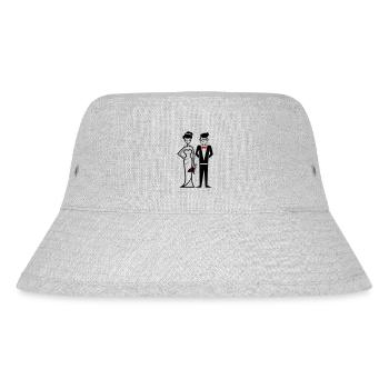 Wedding, Couple, Bride, Groom - Stanley/Stella Recycled Bucket Hat - heather grey - Front