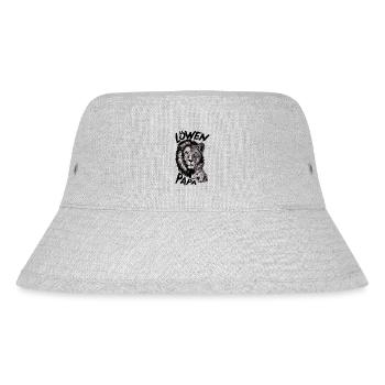 Löwenpapa Vatertagsgeschenk Vatertag - Stanley/Stella recycelter Bucket Hat - Grau meliert - Vorne