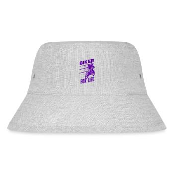 Motorrad Motocross Bike Racing Motorsport - Stanley/Stella recycelter Bucket Hat - Grau meliert - Vorne