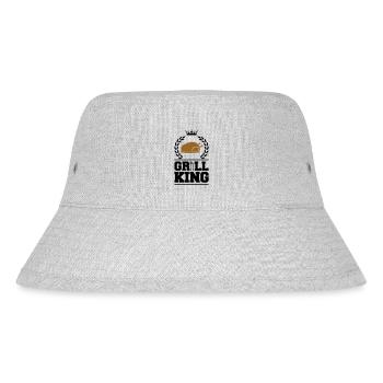 Grill King Chicken - Stanley/Stella Recycled Bucket Hat - heather grey - Front