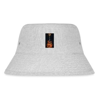 Gitarre Feuer - Stanley/Stella recycelter Bucket Hat - Grau meliert - Vorne