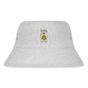 Grounded, Not Stuck - Stanley/Stella Recycled Bucket Hat - heather grey - Front
