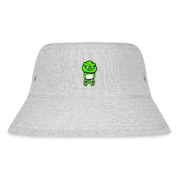 Frosch wütend sauer böse unglücklich verärgert süß - Stanley/Stella recycelter Bucket Hat - Grau meliert - Vorne