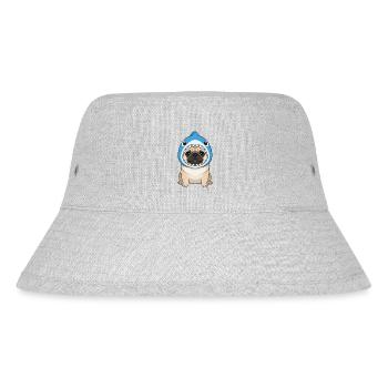 Süßer Mops Hund Karneval Fasching Brasilien Samba - Stanley/Stella recycelter Bucket Hat - Grau meliert - Vorne