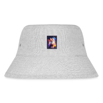 Süßes Kätzchen - Stanley/Stella recycelter Bucket Hat - Grau meliert - Vorne