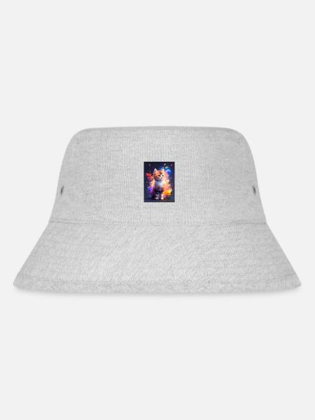 Süßes Kätzchen - Stanley/Stella recycelter Bucket Hat - Grau meliert