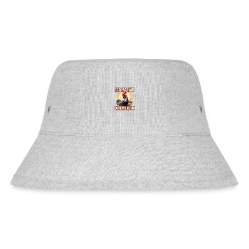 Rise And Shine On The Pile Of Time - Stanley/Stella recycelter Bucket Hat - Grau meliert - Vorne