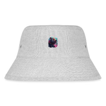 present present idea eco-friendly grizzly mammal - Stanley/Stella recycelter Bucket Hat - Grau meliert - Vorne