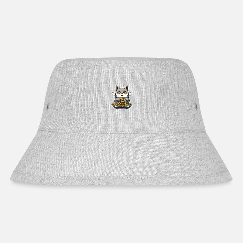 Cat Noodle - Stanley/Stella Recycled Bucket Hat - heather grey