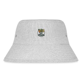 Go Vegan - Stanley/Stella Recycled Bucket Hat - heather grey - Front
