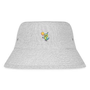 Papagai Geburtstag Baby - Stanley/Stella recycelter Bucket Hat - Grau meliert - Vorne
