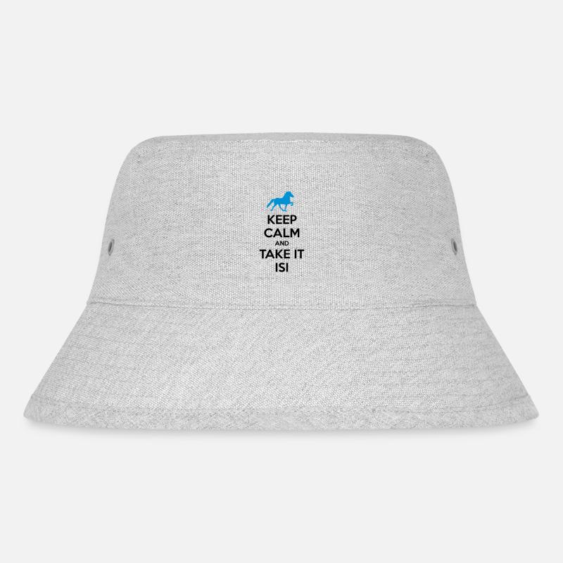 Keep Calm and Take it Isi - Stanley/Stella Recycled Bucket Hat - heather grey