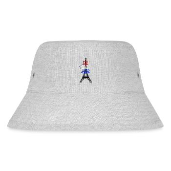 Eiffel Tower Patrouille de France Paris - Stanley/Stella Recycled Bucket Hat - heather grey - Front