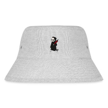 Tod Sensenmann lustig tödlich Spritze Drogen - Stanley/Stella recycelter Bucket Hat - Grau meliert - Vorne