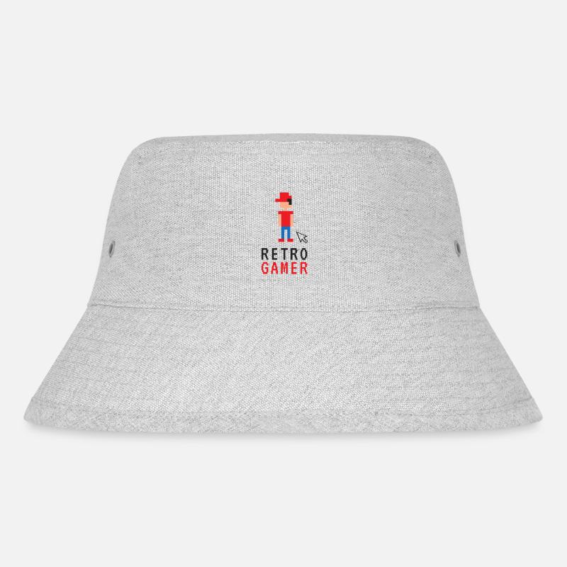 Retro Gamer - Stanley/Stella recycelter Bucket Hat - Grau meliert