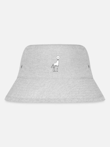 Ideen Giraffe - Stanley/Stella recycelter Bucket Hat - Grau meliert