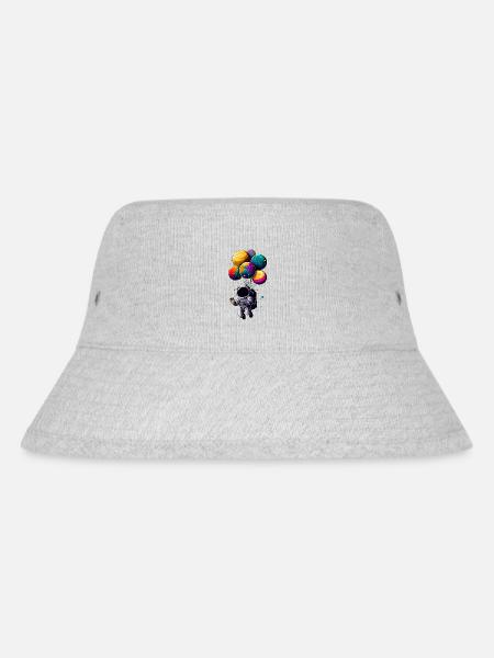 Astronaut auf dem Mond - Stanley/Stella recycelter Bucket Hat - Grau meliert
