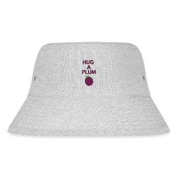 HUG A PLUM - Stanley/Stella Recycled Bucket Hat - heather grey - Front