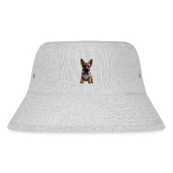 Hundehalter Schäferhund Hunde Hundebesitzer Hund - Stanley/Stella recycelter Bucket Hat - Grau meliert - Vorne
