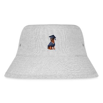 Bachelor Dobermann Schulabschluss Studium Hunde - Stanley/Stella recycelter Bucket Hat - Grau meliert - Vorne