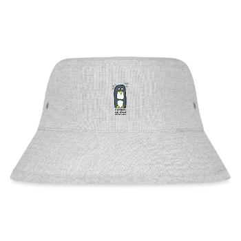 Penguin on a diet - Stanley/Stella Recycled Bucket Hat - heather grey - Front