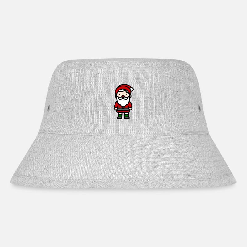 Weihnachtsmann - Stanley/Stella recycelter Bucket Hat - Grau meliert