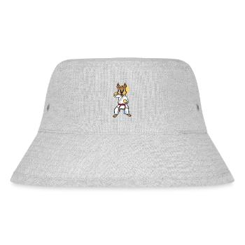 Fighting Dog - Stanley/Stella Recycled Bucket Hat - heather grey - Front