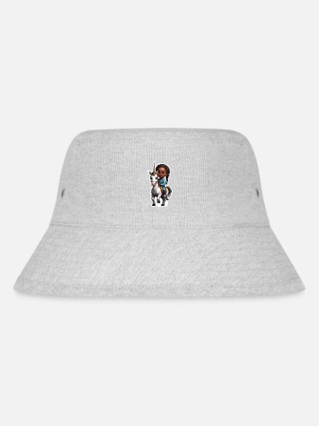 Mignon enfant chevauchant licorne - Bob recyclé Stanley/Stella - gris chiné