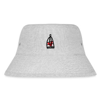 Caged heart - Stanley/Stella Recycled Bucket Hat - heather grey - Front