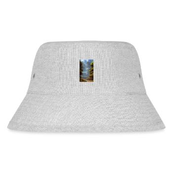 Overgrown dystopian sci fi world - Stanley/Stella Recycled Bucket Hat - heather grey - Front