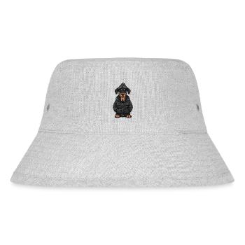 Doberman Dog Cartoon - Stanley/Stella Recycled Bucket Hat - heather grey - Front