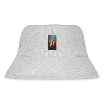 Verliebte Eulen - Stanley/Stella recycelter Bucket Hat - Grau meliert - Vorne