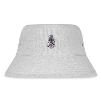 Nachtblätter-Rabe aus Purpurnen Blättern - Stanley/Stella recycelter Bucket Hat - Grau meliert - Vorne