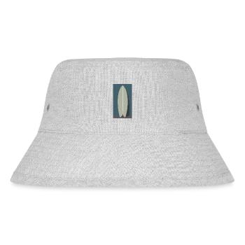 Wave Away Surf Vibes - Salbei Surfboard - Stanley/Stella recycelter Bucket Hat - Grau meliert - Vorne