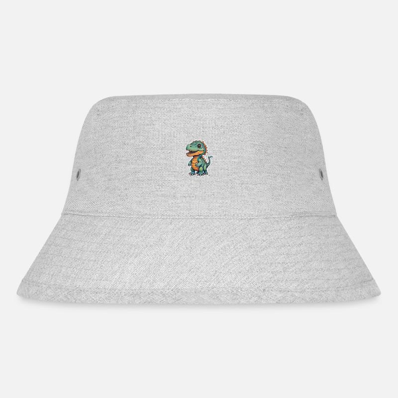 Dino - Stanley/Stella recycelter Bucket Hat - Grau meliert