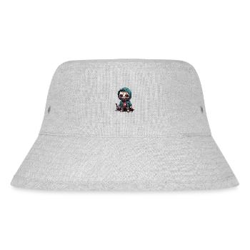 Horror Doll / Halloween / Creepy / Dark - Stanley/Stella Recycled Bucket Hat - heather grey - Front