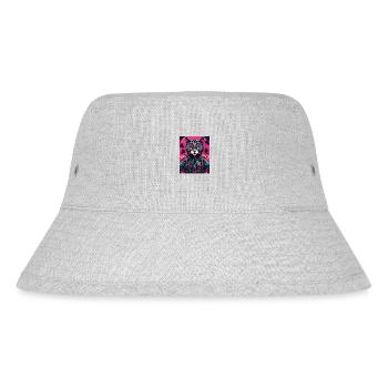 Tattoo / Animal / Art / Cool / Comic / Cat - Stanley/Stella Recycled Bucket Hat - heather grey - Front